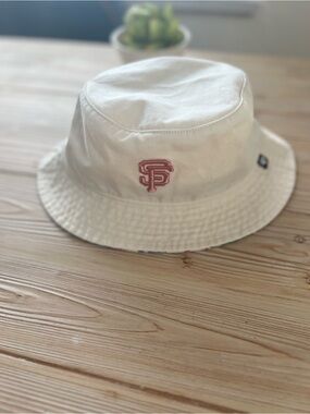 ‘47 Brand San Francisco Giants Floral Bucket Hat Women’s Cream Pink SF MLB